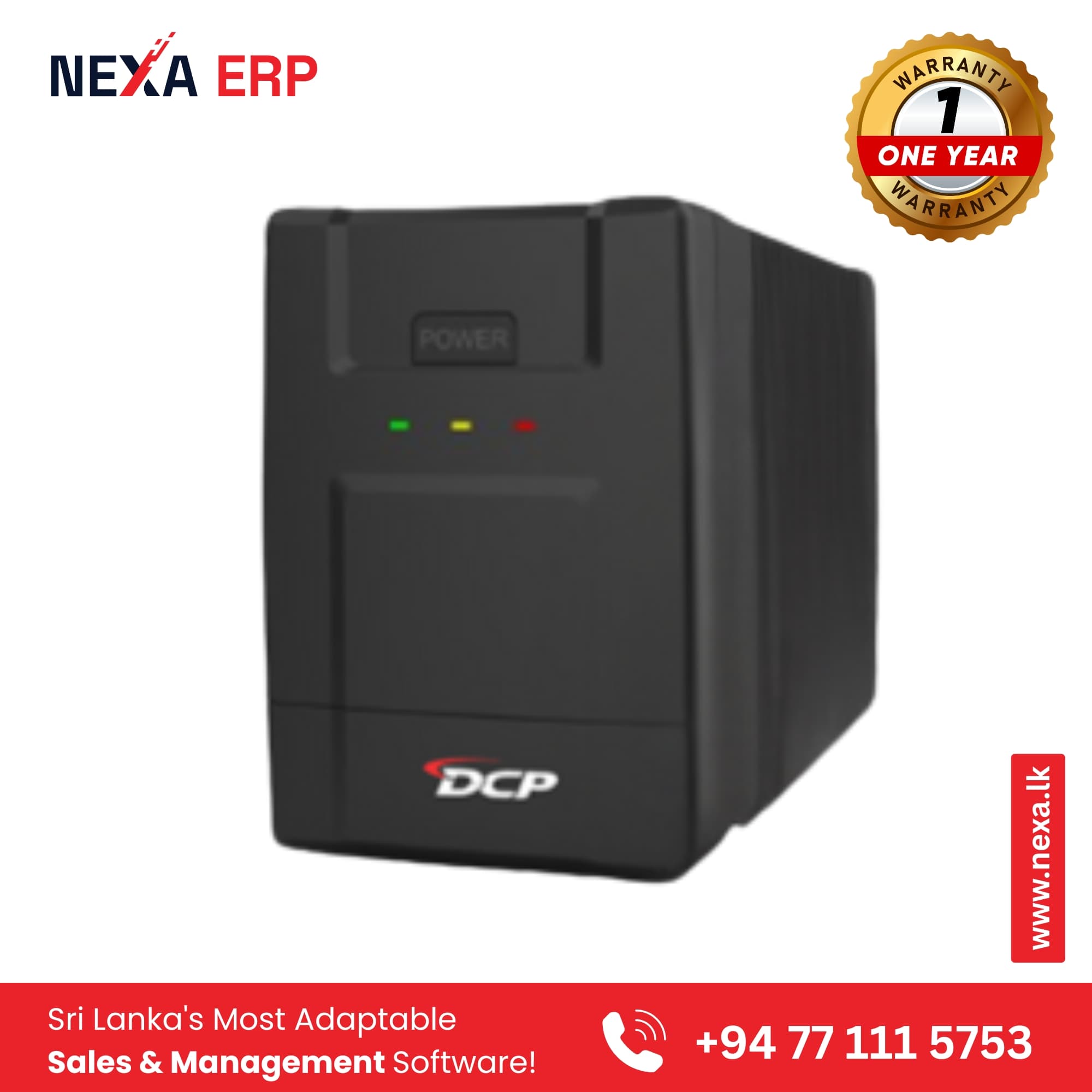 D700 Line Interactive UPS – 650VA / 390W | Reliable Power Backup with AVR Protection