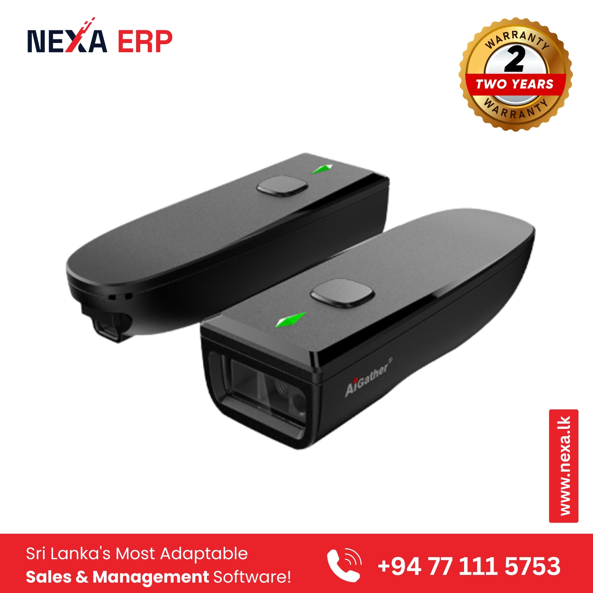 Wireless 2D Pocket Barcode Scanner with Bluetooth