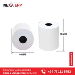 58mm POS Thermal Paper Roll – 56x45mm Premium 2-Inch Paper for Receipt Printers