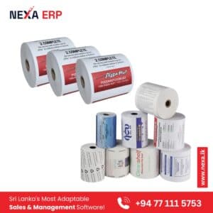 Custom Printed Thermal Paper Rolls Sri Lanka – POS Paper Rolls with Logo & Multi-Size Options