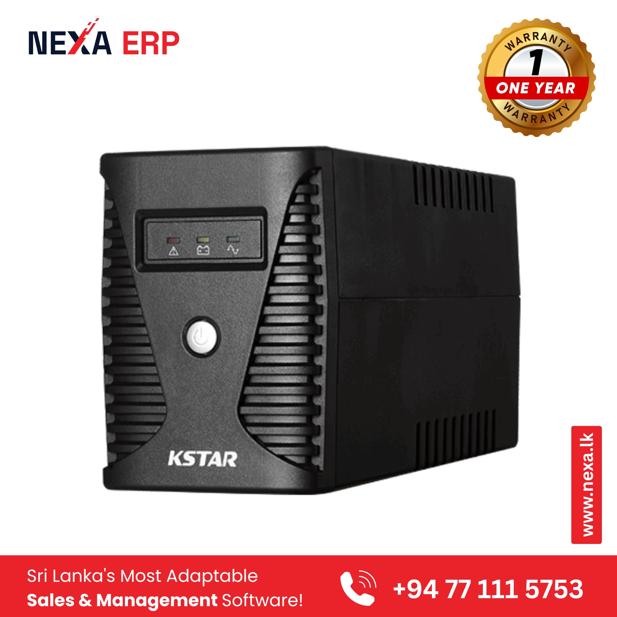 KSTAR UPS - UA60 600VA | Reliable Power Backup for PCs & POS Systems